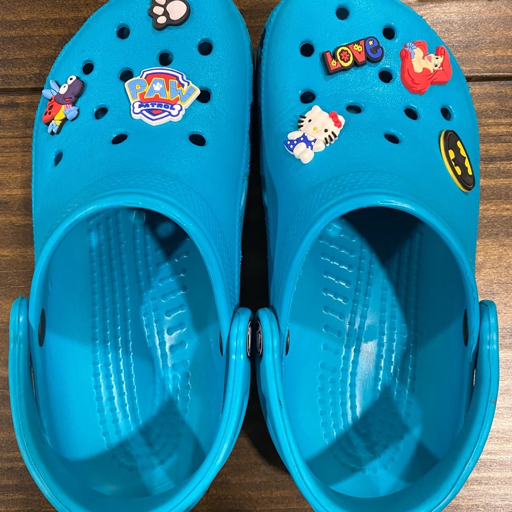 Turquoise CROCS
